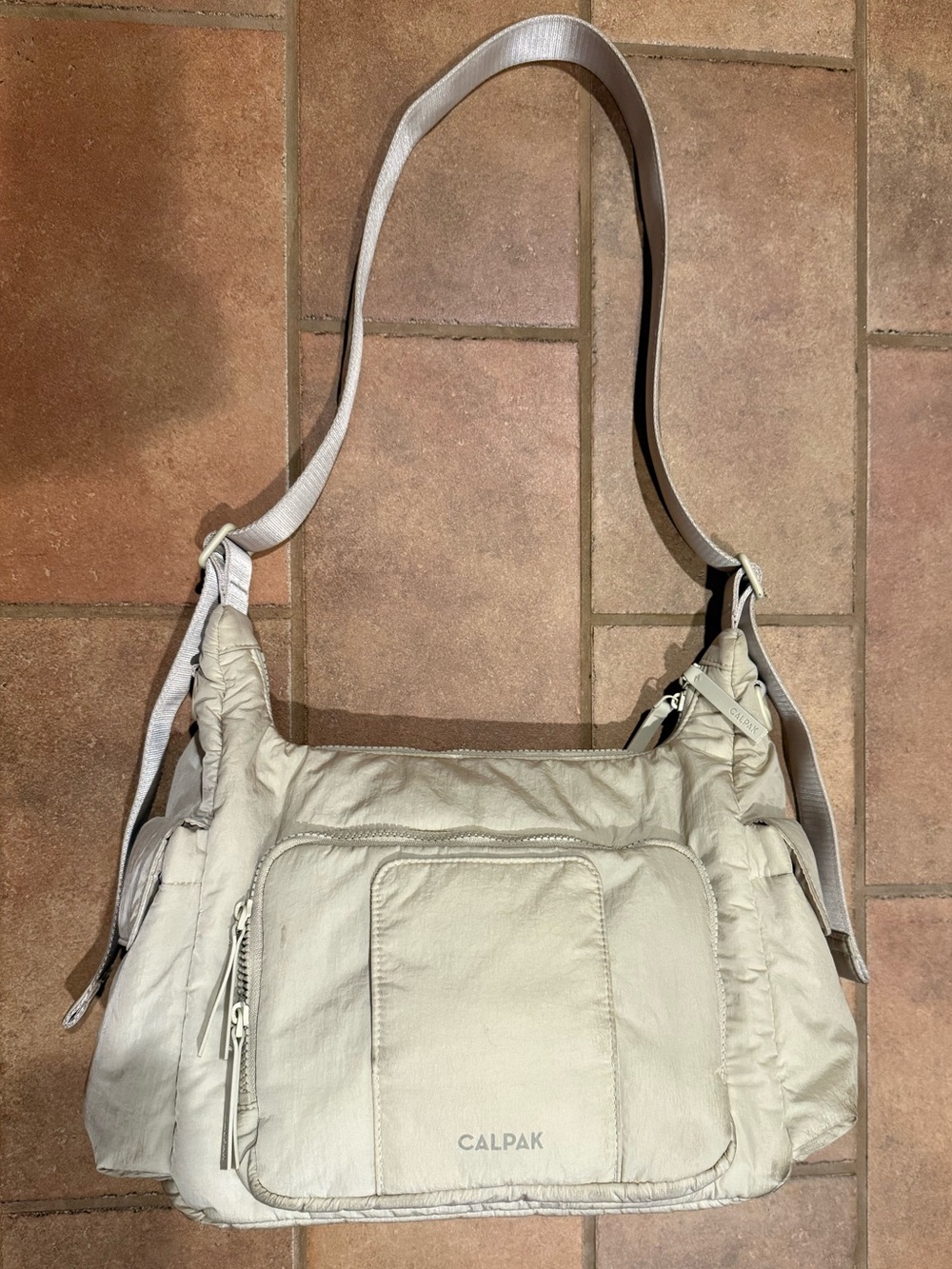 Calpak Cream diaper bag